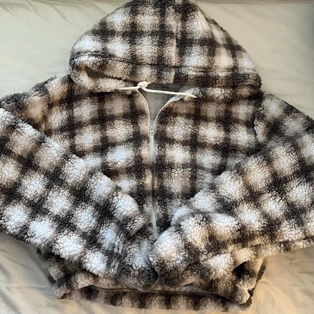 Crop Fuzzy Jacket